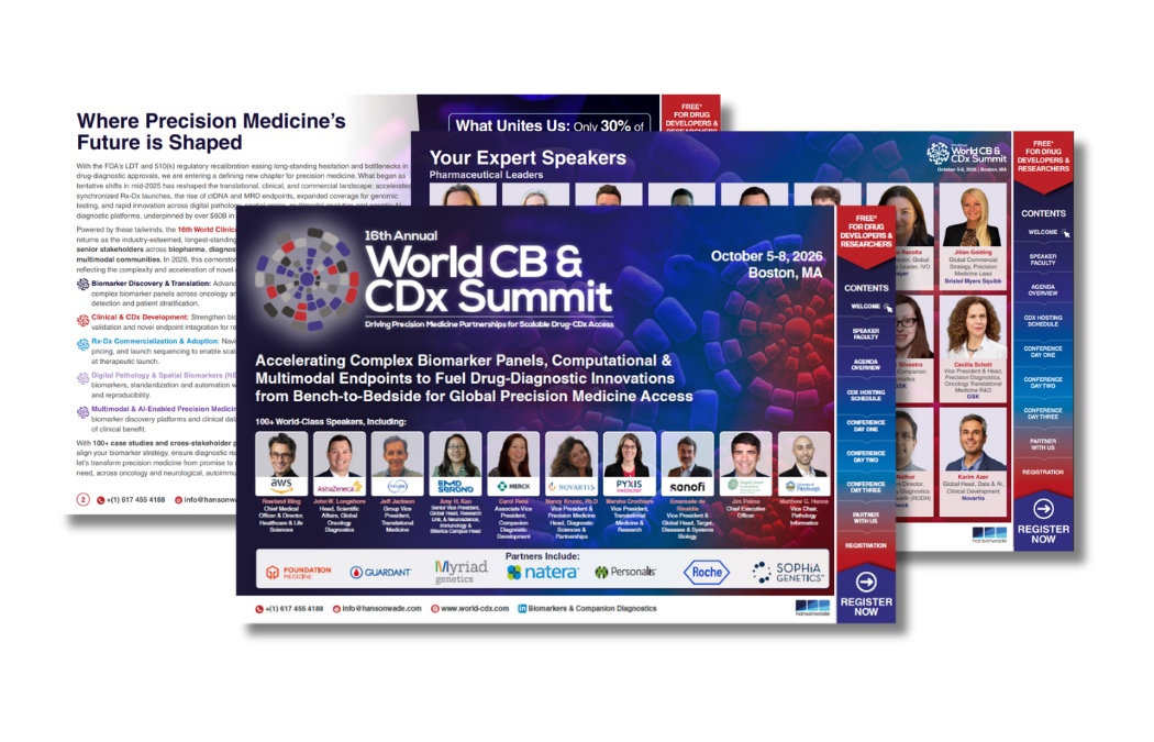16th Clinical Biomarkers & CDx Summit - Brochure